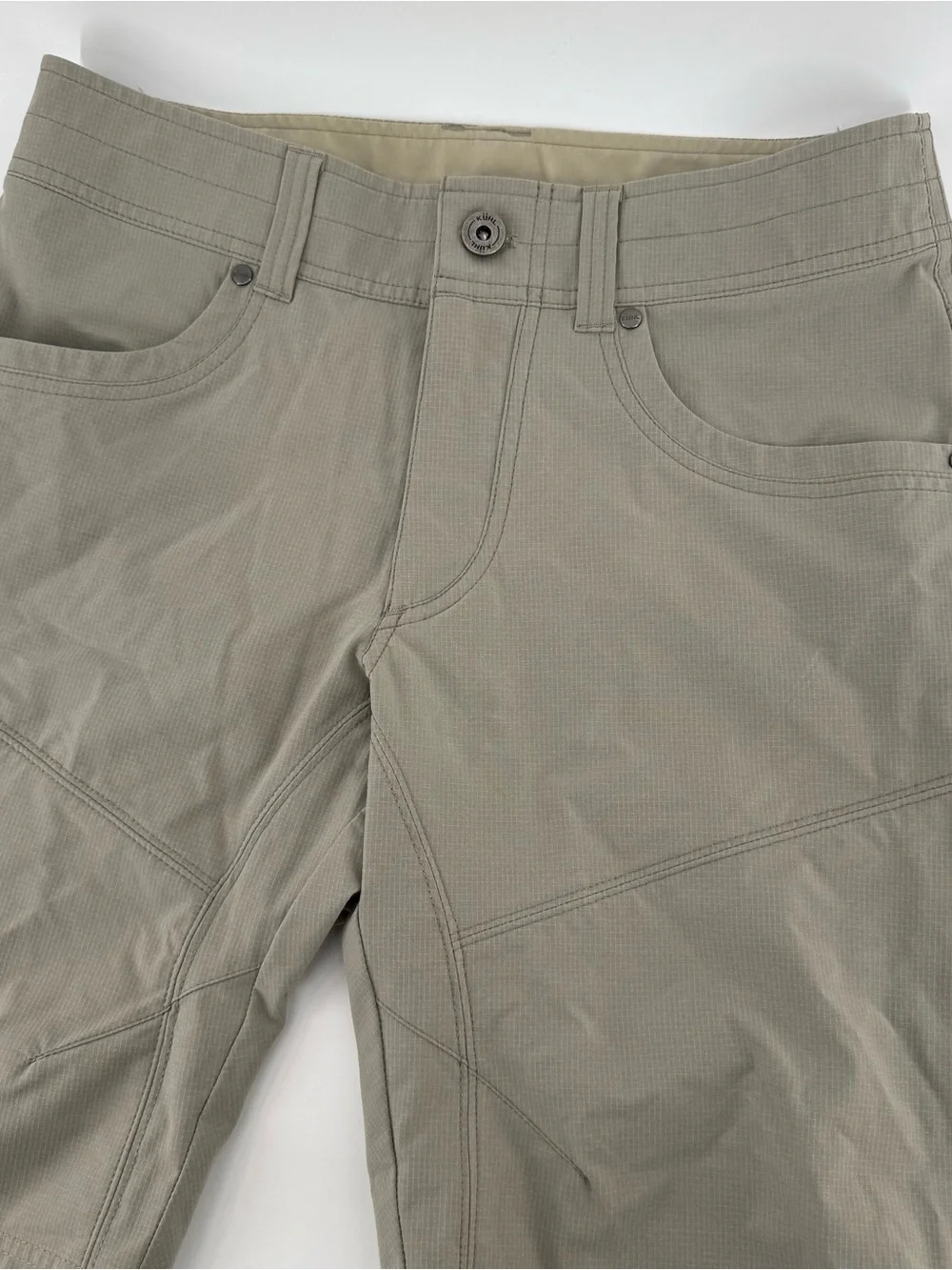 Kuhl Resistor Lite Chino Shorts Mens 30 Beige Stretch Gorpcore 32x9.5” Outdoor